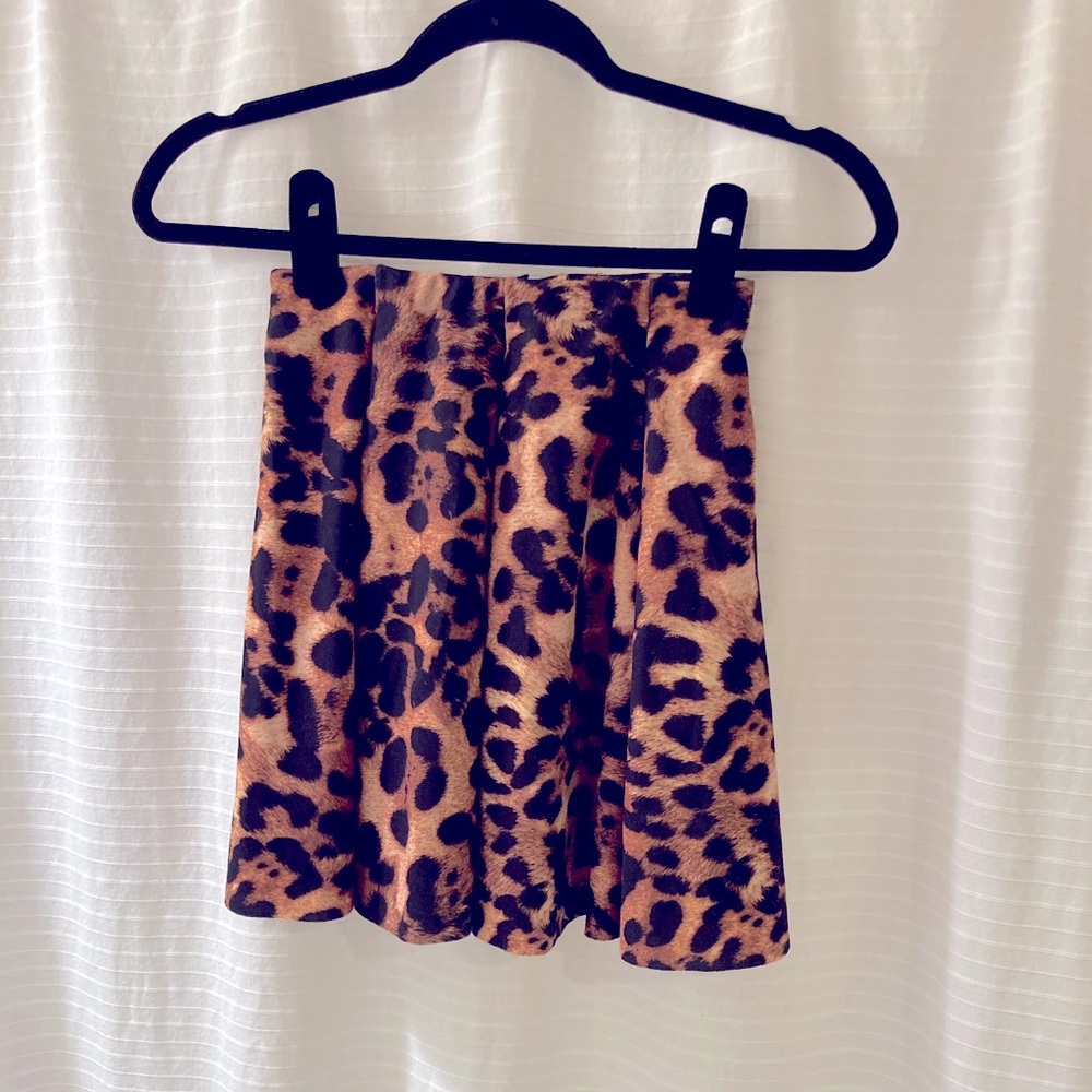 ZARA Leopard Mini Skirt - Size Small